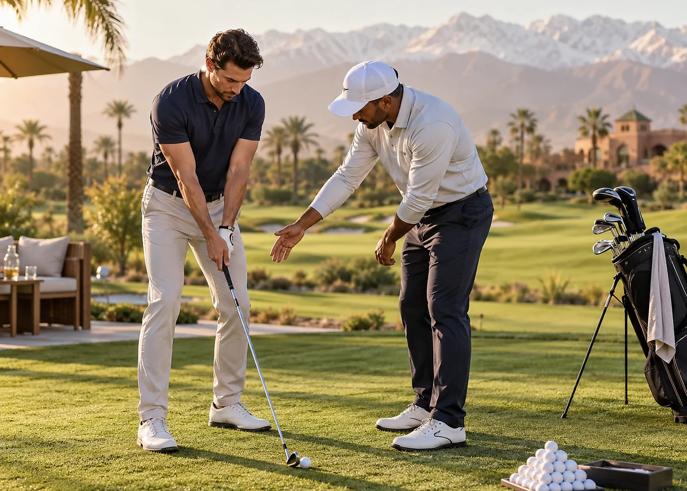 Leçon et analyse technique du swing à Marrakech