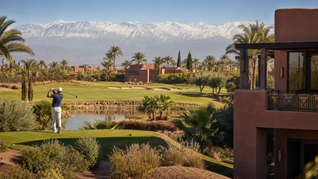 Vivre sur un golf à Marrakech : quand le parcours devient un véritable art de vivre